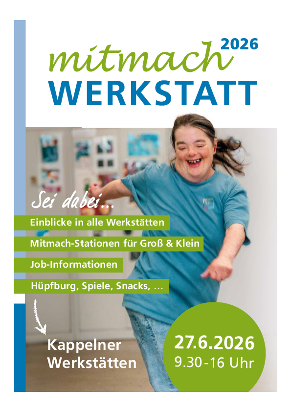 Plakat der Mitmachwerkstatt 