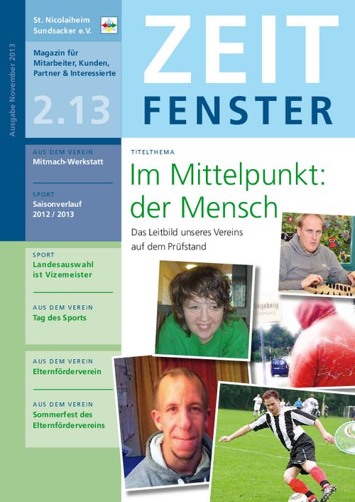 Zeitfenster, Ausgabe 2, 2013