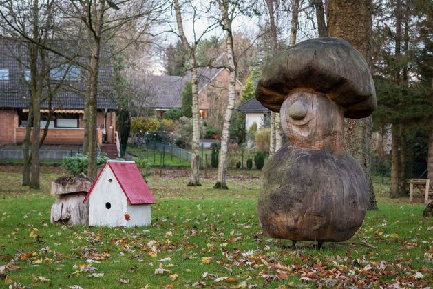 Gartendekoration aus Holz